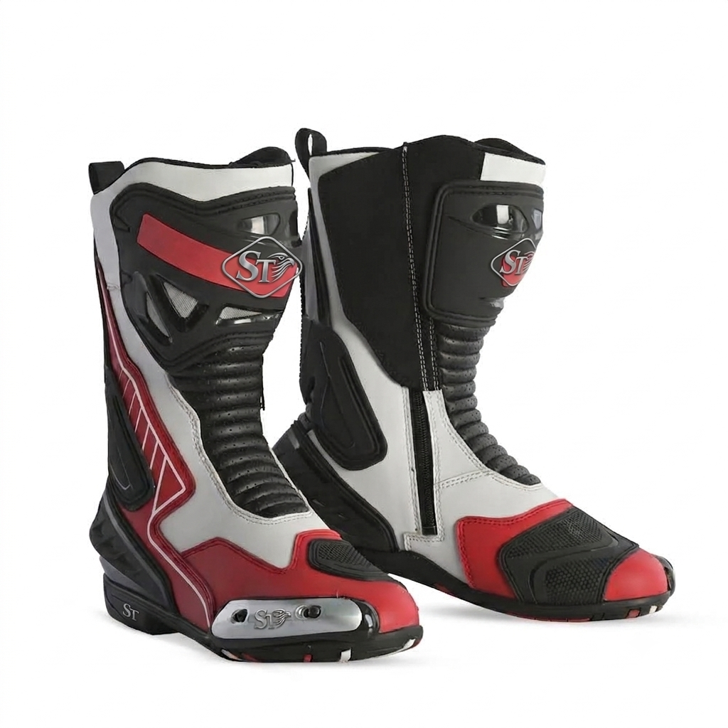 Motorbike Racing Boots CrimsonTorque