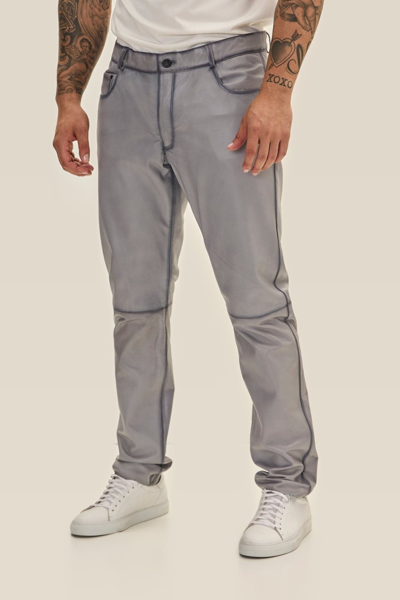 Leather Pants — Grey — Premium - Image 5