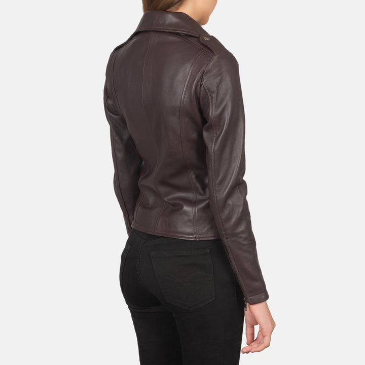 Motorbike Leather Jacket Dark Chocolate Brown | Premium Quality - Image 5