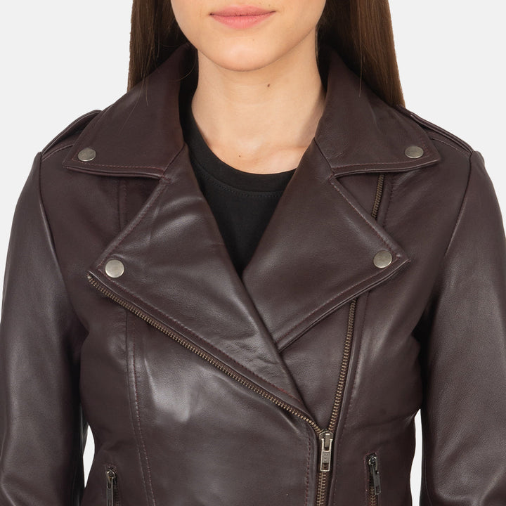 Motorbike Leather Jacket Dark Chocolate Brown | Premium Quality - Image 6