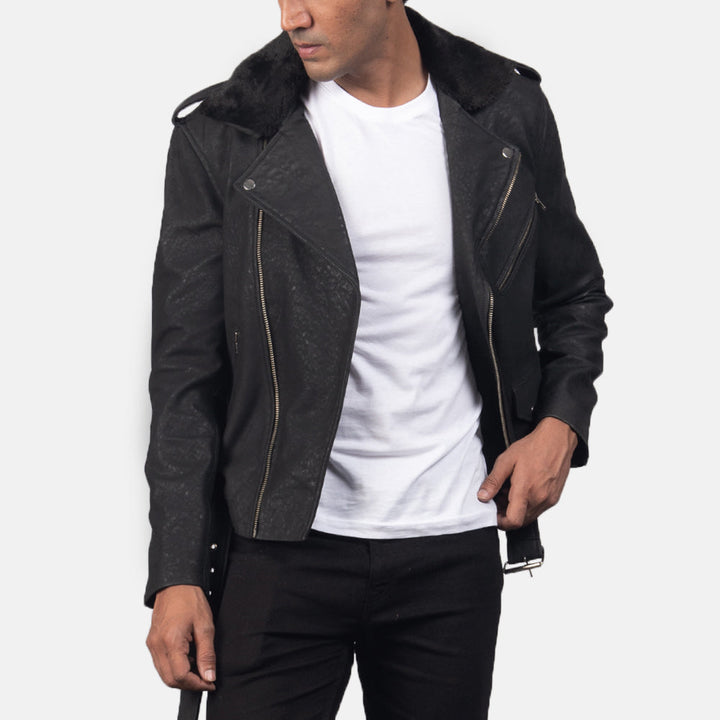 Motobike Leather Jacket Onyx Vanguard - Image 5