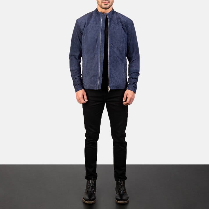 Suede Jacket Classic Bomber - Image 4