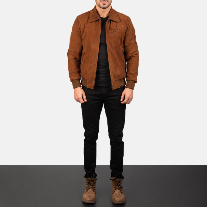 Suede Jacket Heritage Bomber - Image 3