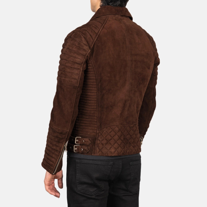 Suede Jacket Quilted Biker - Image 5