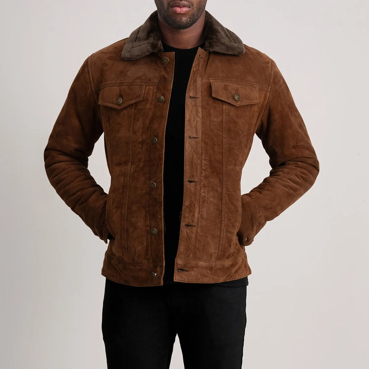 Suede Jacket Sherpa Trucker