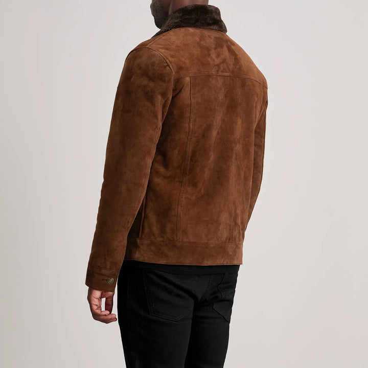 Suede Jacket Sherpa Trucker - Image 5