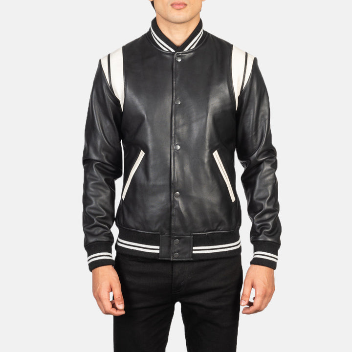 Leather Bomber Jacket Classic Fit
