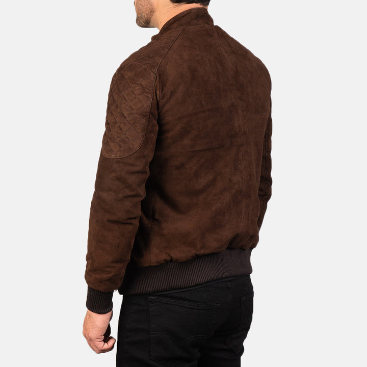 Suede Jacket Classic Stand Collar - Image 5