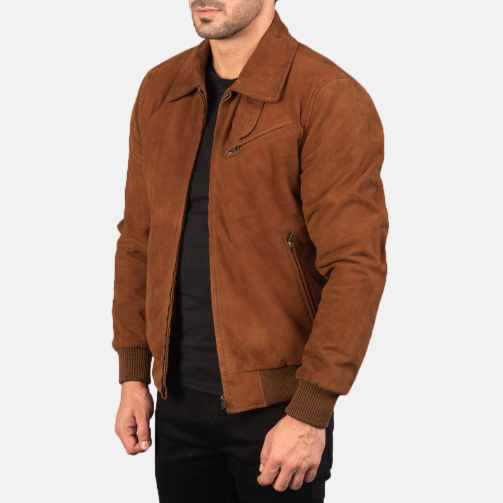 Suede Jacket Heritage Bomber - Image 4