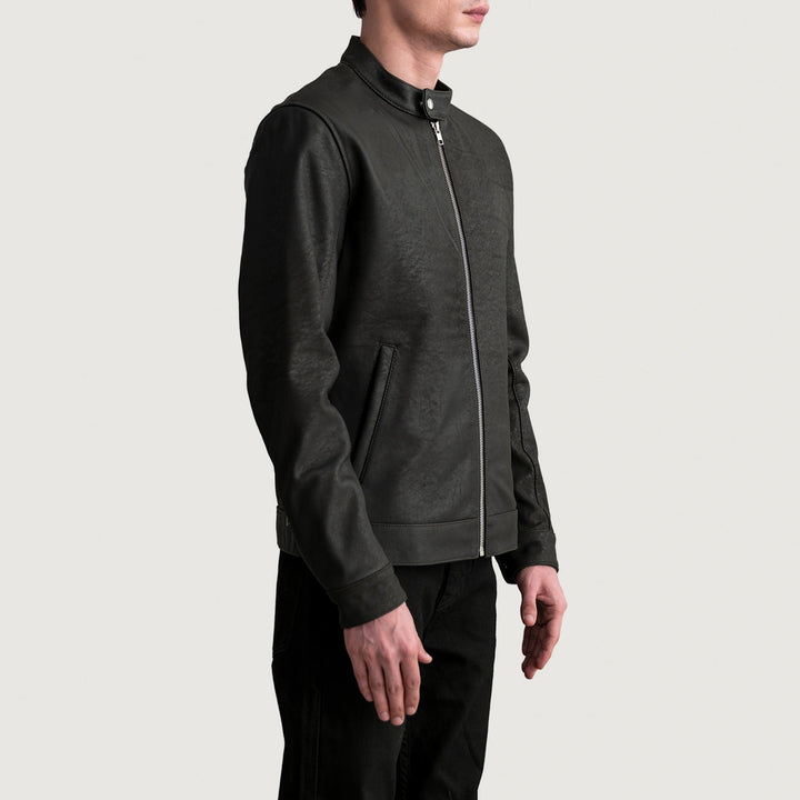 Motorbike Leather Jacket Vantrex Noir - Image 4