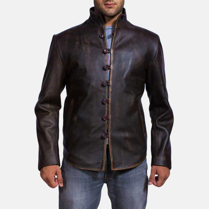 Motorbike Leather Jacket IronVale Sentinel