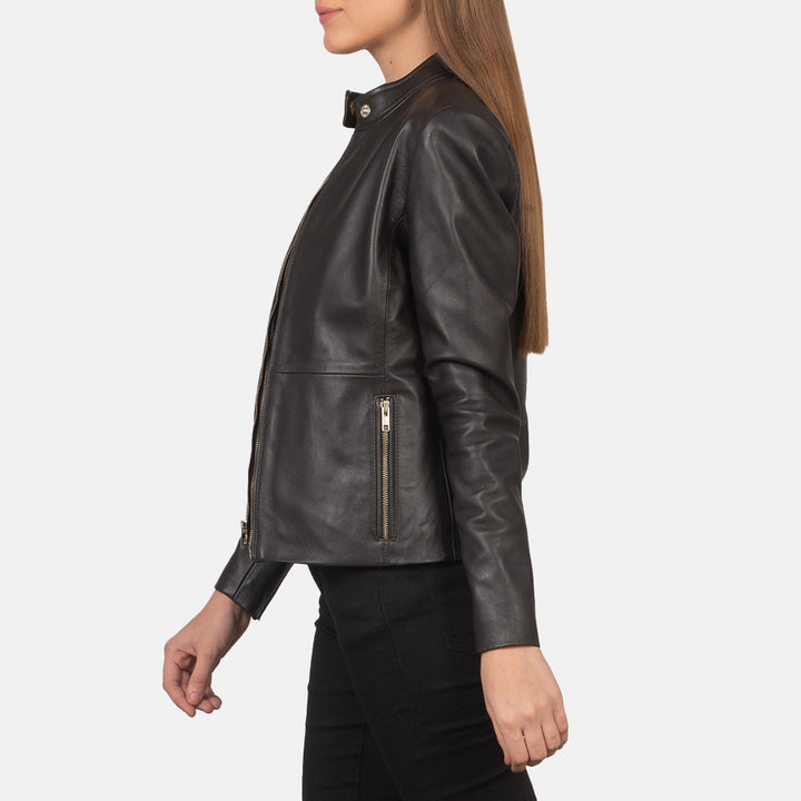 Motorbike Leather Jacket Classic Black | Premium Quality - Image 5
