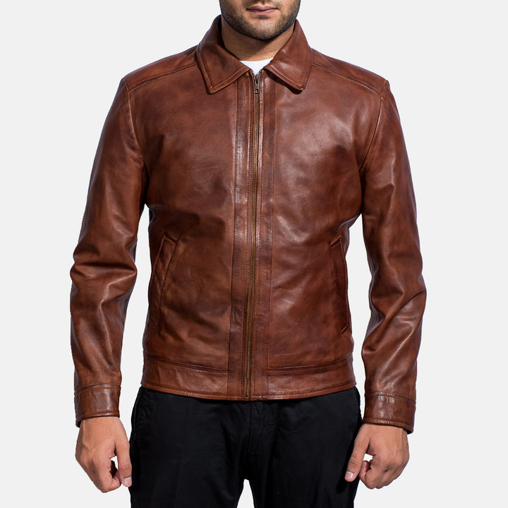 Motorbike Leather Jacket EmberVale Rider