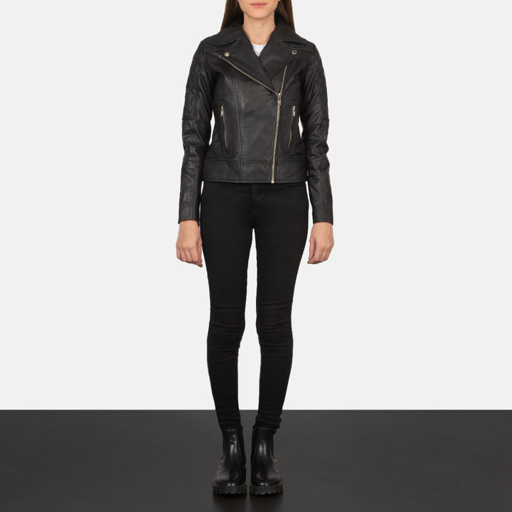 Motorbike Leather Jacket Vintage Black | Premium Quality - Image 4