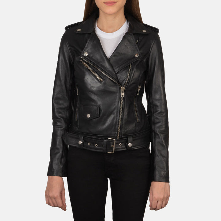 Motorbike Leather Jacket Black Biker Style | Premium Quality