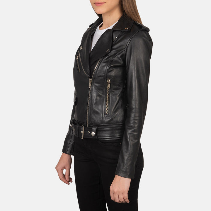 Motorbike Leather Jacket Black Biker Style | Premium Quality - Image 3
