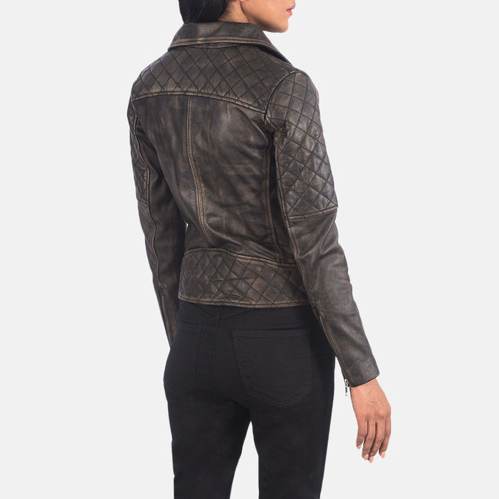 Motorbike Leather Jacket Vintage Brown | Premium - Image 5