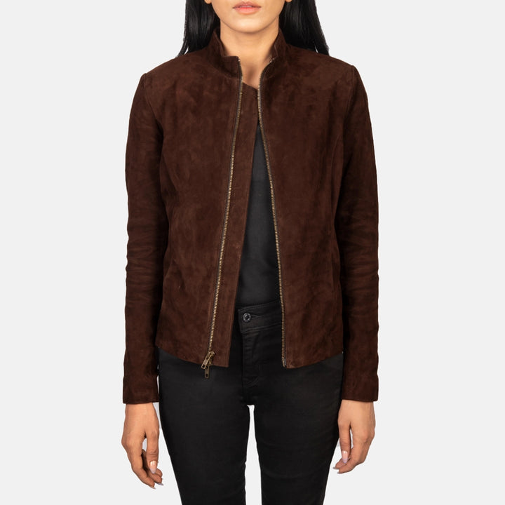 Suede Jacket Dark Brown Utility | Premium - Image 2