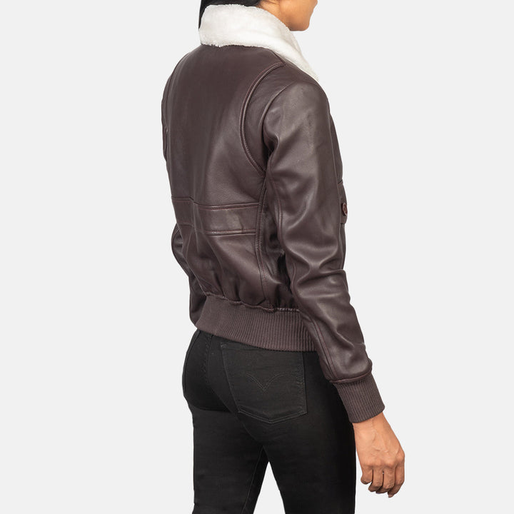 Shearling Leather Jacket Brown | Premium - Image 5