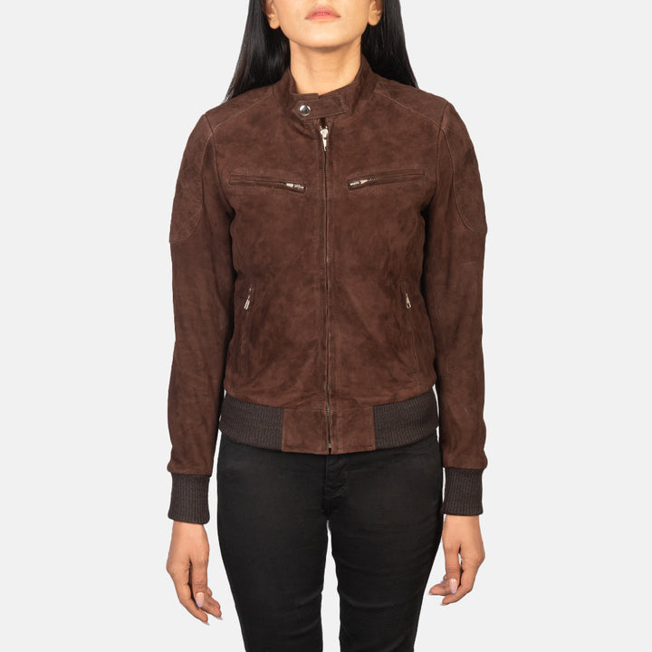 Suede Jacket Espresso Brown Urban Minimal | Premium