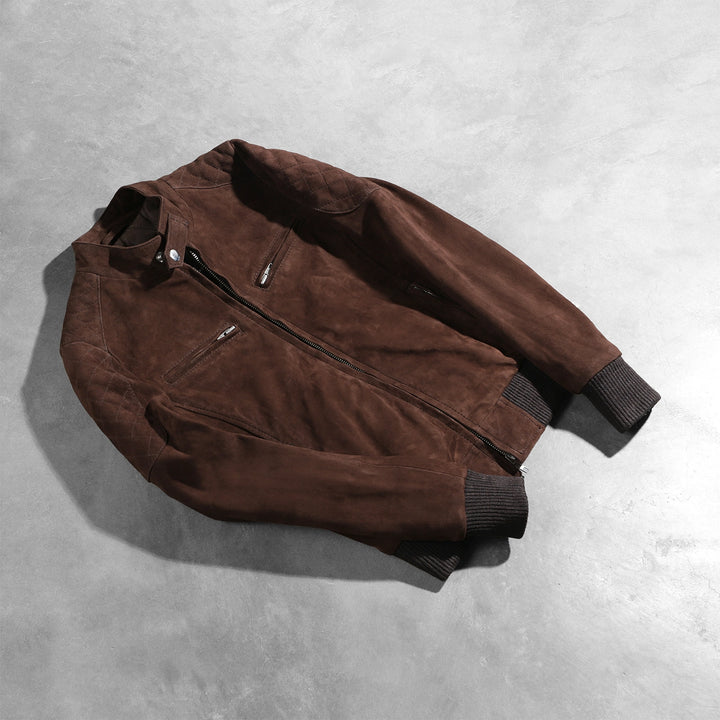 Suede Jacket Espresso Brown Urban Minimal | Premium - Image 7