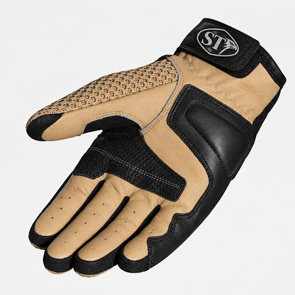 Motorbike Leather Gloves DesertVent Pro - Image 2