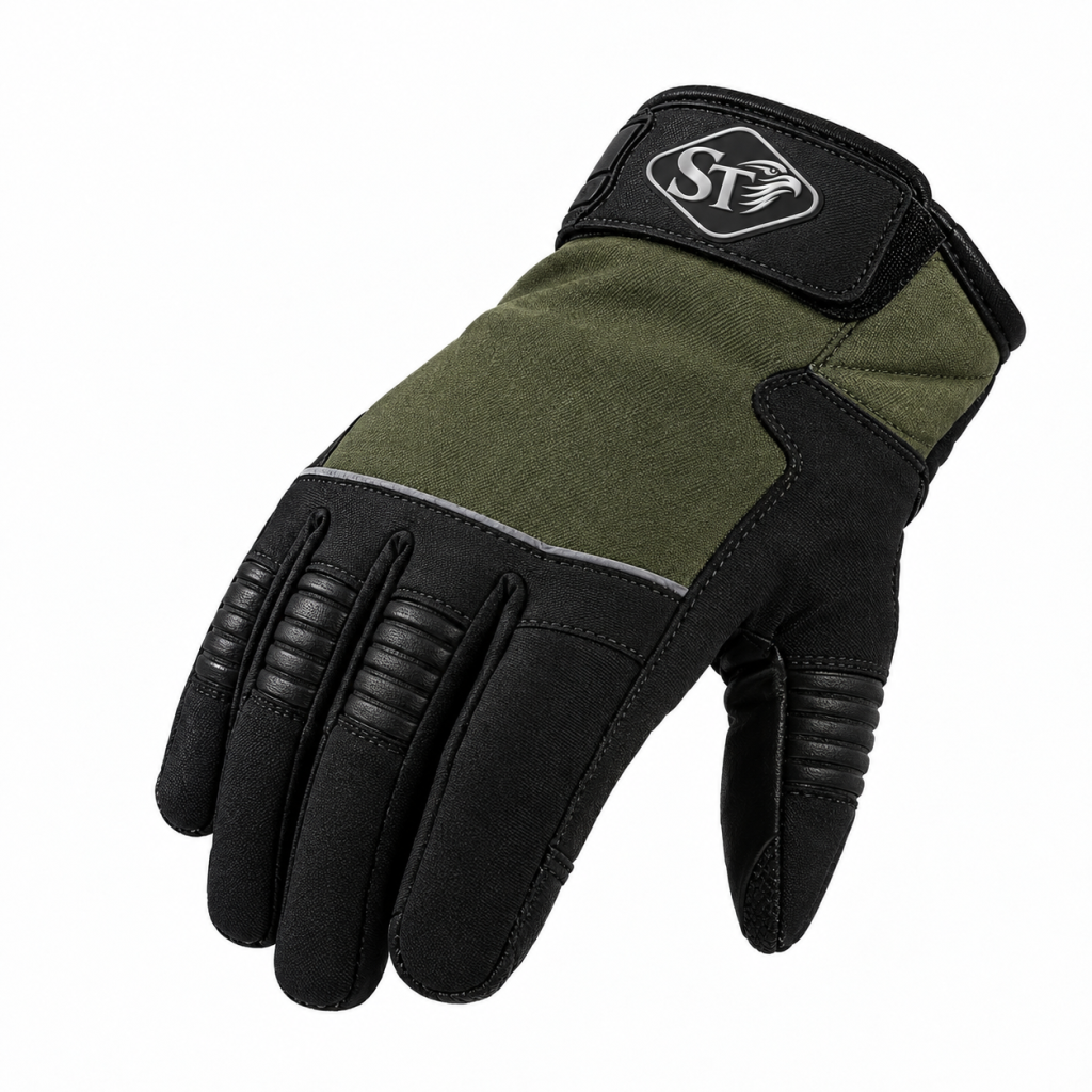 Motorbike Leather Gloves MeshRider Tactical